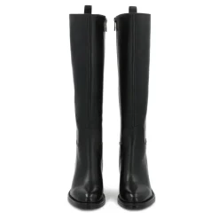 Kazar Støvler*læderstøvler med blokhæl Sort