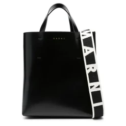 Marni Håndtasker*lædertaske med logo Sort