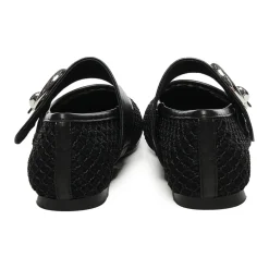 Coccinelle Ballerina Sko*Mesh Flade Sko med Logo Sort