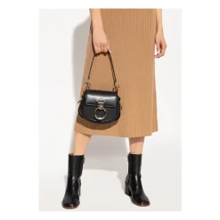 Chloé Skuldertasker*Mini Skuldertaske med Ring Sort