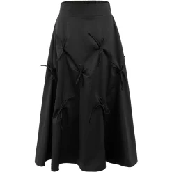 Liberté Nederdele*Nederdel med Bue Detalje Sort