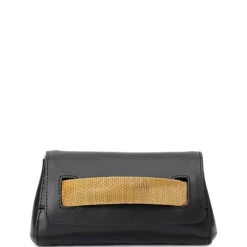 Orciani Clutch*og Guld Gossip Clutch Taske Sort