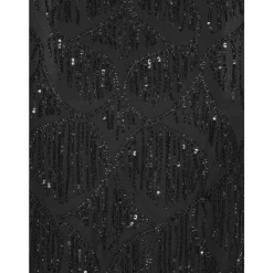 ROTATE Birger Christensen Kjoler*Paillet Tube Kjole med Frynser Sort