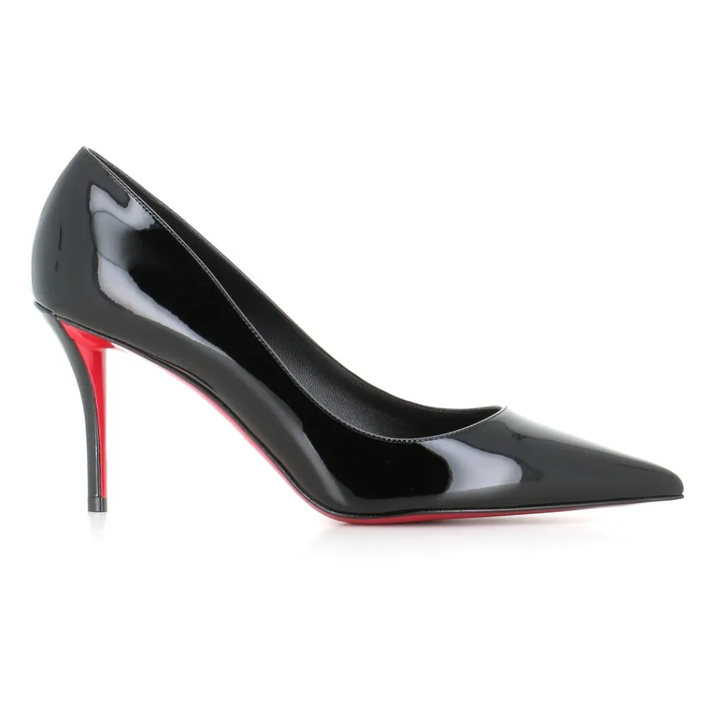 Christian Louboutin Pumps|Stiletter*Patent Læder Høje Hæle Sort