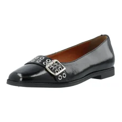 Cashott Ballerina Sko*Patent Loafer Diana Elegant Sko Sort