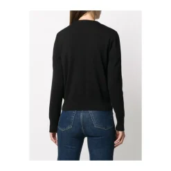 Moncler Jakker*Polstret Cardigan med Logo Patch Sort