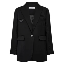 Haute L'Amitié Jakker*Premiere Hook Blazer med Flap Lommer Sort