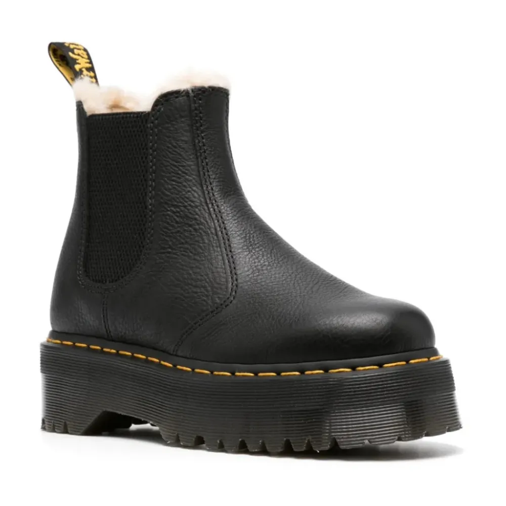 Dr. Martens Støvler|Chelsea Boots*Quad Platform Chelsea Støvler Sort
