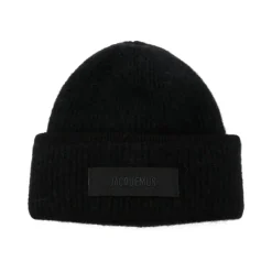 Jacquemus Huer & Kasketter*Rund Krone Logo Hat Sort