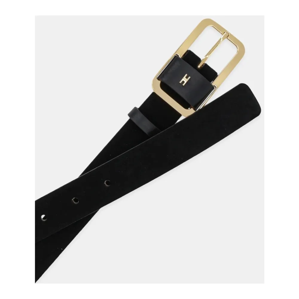 Elisabetta Franchi Bælter*Ruskind Damebælte Sort