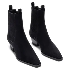 aeyde Støvler*Ruskind Læderstøvler Sort