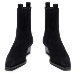 aeyde Støvler*Ruskind Læderstøvler Sort