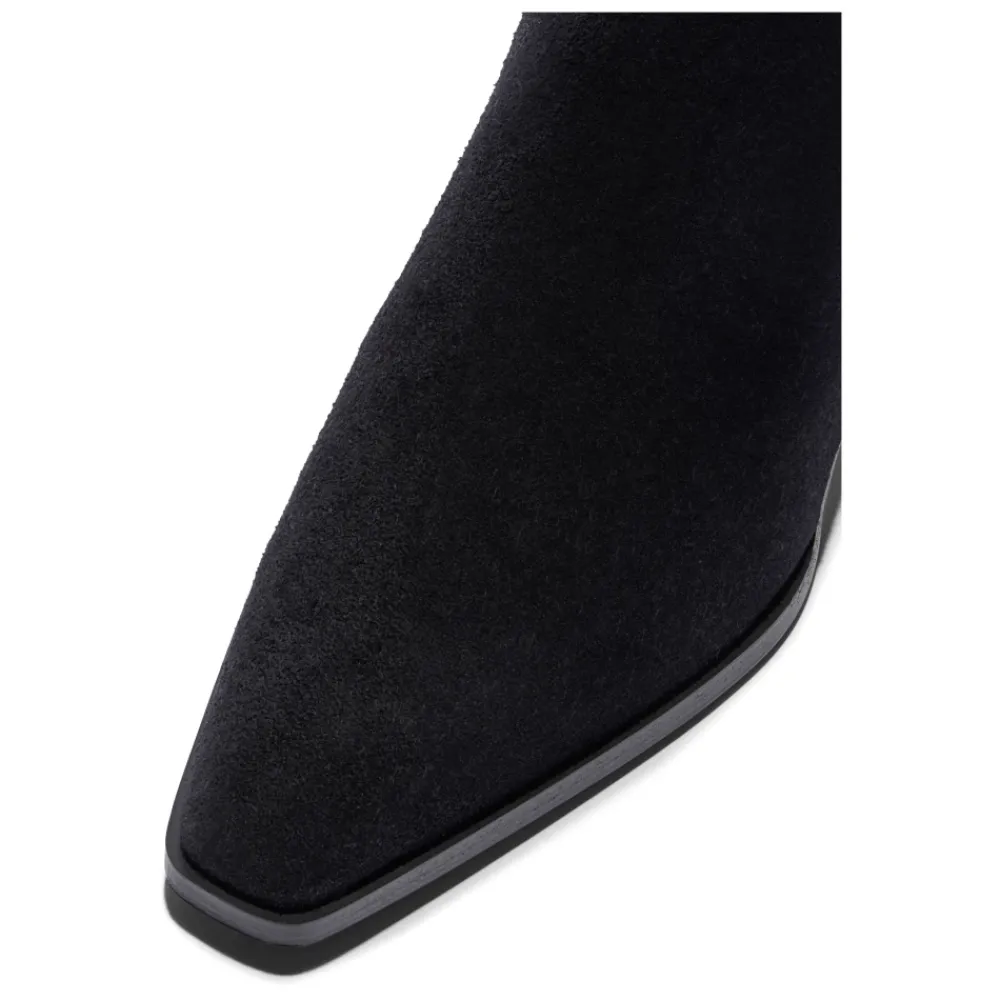 aeyde Støvler*Ruskind Læderstøvler Sort