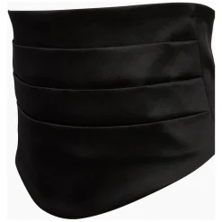 Nina Ricci Bælter*Satin Tuxedo Sort