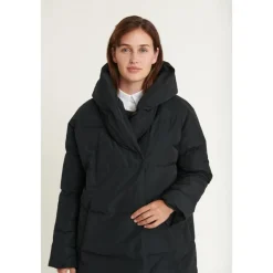 Basic Apparel Frakker*Shawl Krave Vinterfrakke Sort