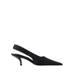 TotêMe Pumps|Stiletter*Silke Slingbacks - Spids Tå Sort