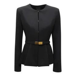 PINKO Jakker*Stretch Crepe Jakke Sort