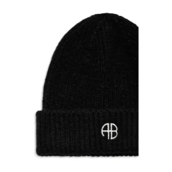 Anine Bing Huer & Kasketter*Strik Hue med Logo Broderi Sort