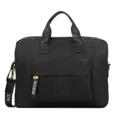 Kazar Laptop Tasker*Tekstil Laptop Taske med Håndtag Sort