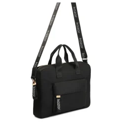 Kazar Laptop Tasker*Tekstil Laptop Taske med Håndtag Sort