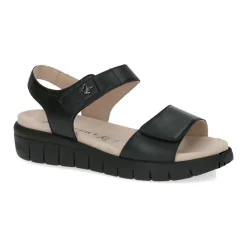 Caprice Sandaler*e Afslappede Åbne Flade Sandaler Sort