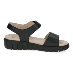 Caprice Sandaler*e Afslappede Åbne Flade Sandaler Sort