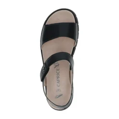Caprice Sandaler*e Afslappede Åbne Flade Sandaler Sort