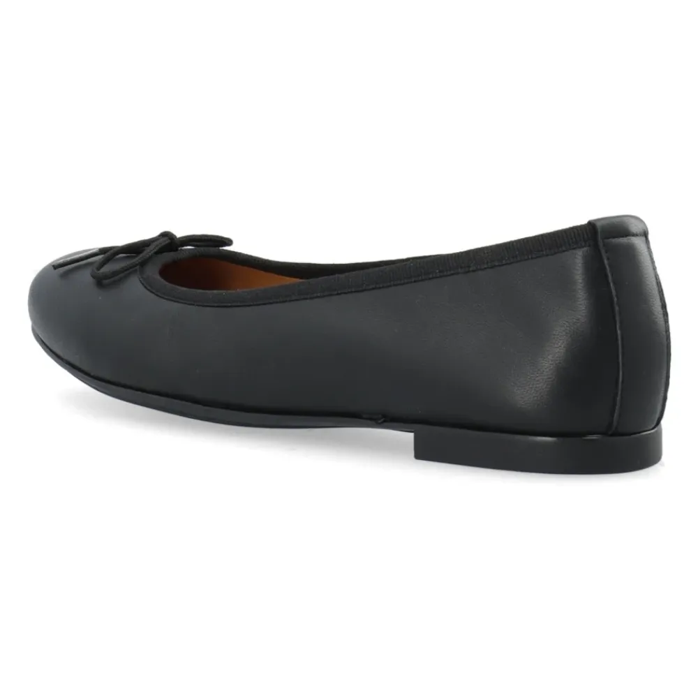 Cashott Ballerina Sko*e Ballerina Sko i Glat Læder Sort