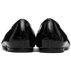 TotêMe Ballerina Sko*e Croco-Prægede Ballerinaer Sort