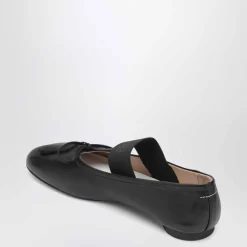 MM6 Maison Margiela Ballerina Sko*e flade sko 100% fåreskind Sort