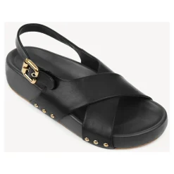 Chloé Sandaler*e lædersandaler med anatomisk indersål Sort