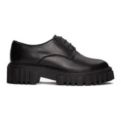 Clarks Snøresko*e lædersko med snørebånd Sort