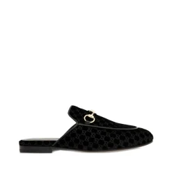 Gucci Loafers*e Silke & Nylon Sandaler Sort