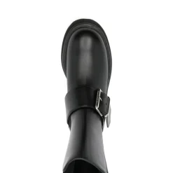 Alexander McQueen Chelsea Boots*e Silke & Nylon Støvler Sort