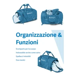 Satch Rejsetasker*Sporttaske Unisex Sort