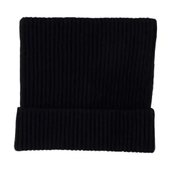 Acne Studios Huer & Kasketter*Square Face Logo Beanie Sort