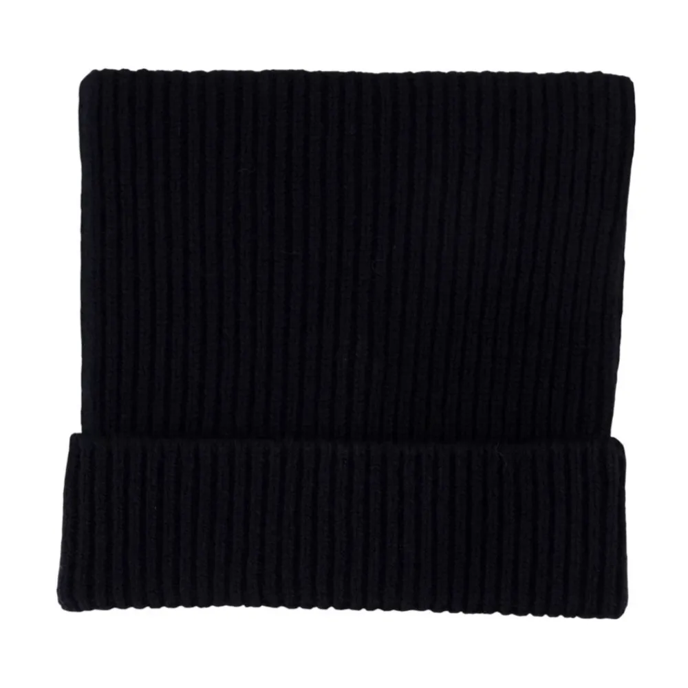 Acne Studios Huer & Kasketter*Square Face Logo Beanie Sort