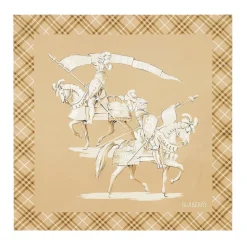Burberry Tørklæder*SS Horseman SLK Square Beige