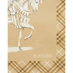 Burberry Tørklæder*SS Horseman SLK Square Beige
