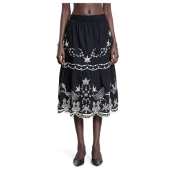 Sea NY Nederdele*Sæsonbroderi Nederdel Sort