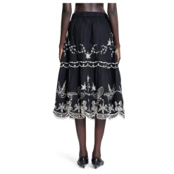 Sea NY Nederdele*Sæsonbroderi Nederdel Sort