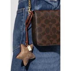 Coach Tilbehør Til Tasker*Star Puffy Bag Charm In Signature Canvas Brun