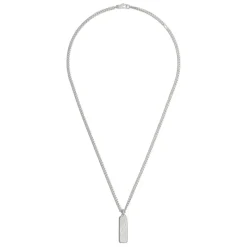 Gucci Smykker*Sterlingsølv Halskæde med Interlocking G Logo Vedhæng Grå