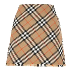 Burberry Nederdele*Stilfuld GONNE Kort Nederdel Beige