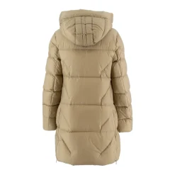 Parajumpers Frakker*Stilfuld Lang Jakke med Dobbelt Lynlås Beige