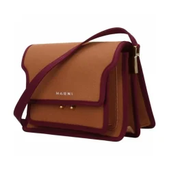Marni Skuldertasker*Stilfuld Marrone-Viola Skuldertaske Brun