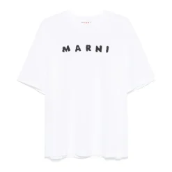 Marni T-Shirts*Stilfuld T-shirt Kollektion Hvid