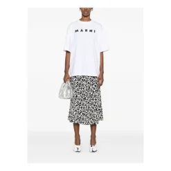 Marni T-Shirts*Stilfuld T-shirt Kollektion Hvid