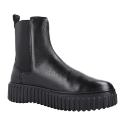 Clarks Chelsea Boots*Stilfulde Chelsea-støvler i Maple Finish Sort