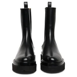 Santoni Chelsea Boots*Stilfulde læderkampstøvler Sort